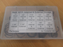 Internal and External Imperial Assorted Circlip Kit 10111